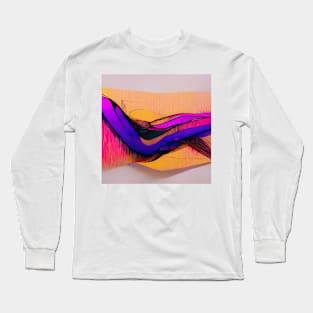 Minimal Abstract Lines #4 Long Sleeve T-Shirt